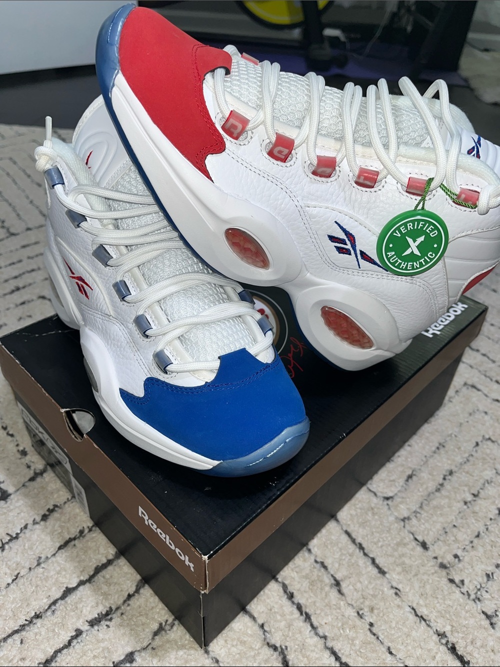 Reebok Allen Iverson Question Mid Double Cross
